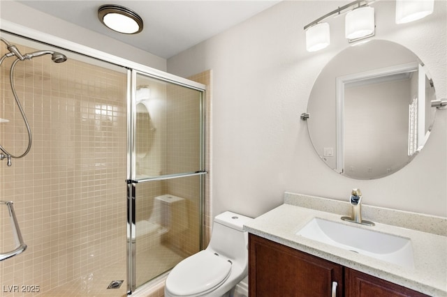 1800 Aztec Cliffs Ct, Las Vegas, NV 89128 - bathroom featuring vanity and a stall shower