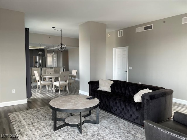 150 Las Vegas Blvd Unit 1115, Las Vegas, NV 89101 - living room with wood finished floors and baseboards