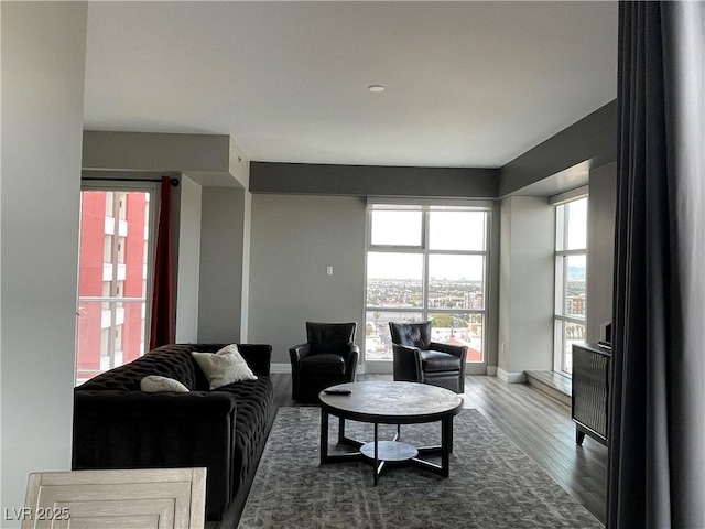 150 Las Vegas Blvd Unit 1115, Las Vegas, NV 89101 - living room with wood finished floors and baseboards