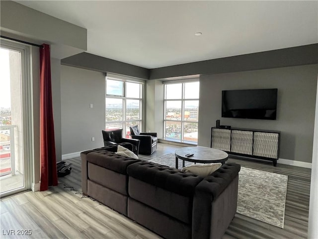 150 Las Vegas Blvd Unit 1115, Las Vegas, NV 89101 - living room with wood finished floors