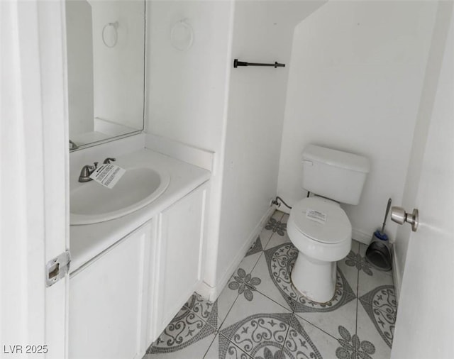 3336 Cheyenne Gardens Way N, Las Vegas, NV 89032 - half bath featuring vanity and tile patterned floors