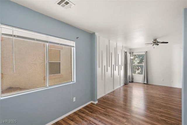 3336 Cheyenne Gardens Way N, Las Vegas, NV 89032 - spare room featuring wood finished floors and ceiling fan