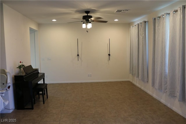 2102 Stone Well Rd, North Las Vegas, NV 89031 - interior space with ceiling fan and recessed lighting