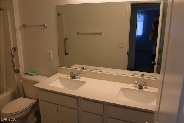 2102 Stone Well Rd, North Las Vegas, NV 89031 - bathroom with double vanity and shower / bath combination