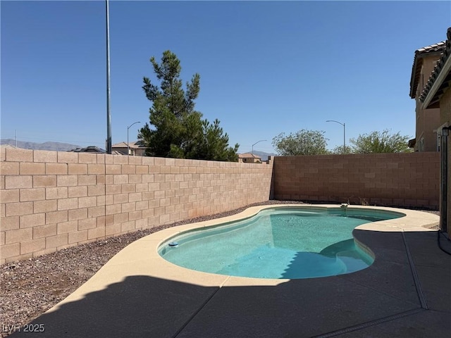 5905 Addy Ln, North Las Vegas, NV 89081 - view of pool featuring a fenced backyard and a patio