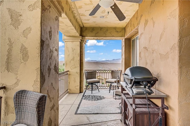 15 Via Mantova Unit 208, Henderson, NV 89011 - balcony featuring ceiling fan