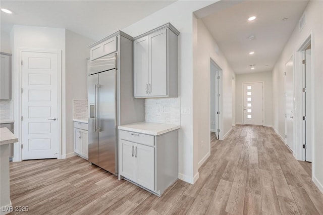 12436 Primrose Grove Ln, Las Vegas, NV 89138 - hall with light wood-style floors and recessed lighting