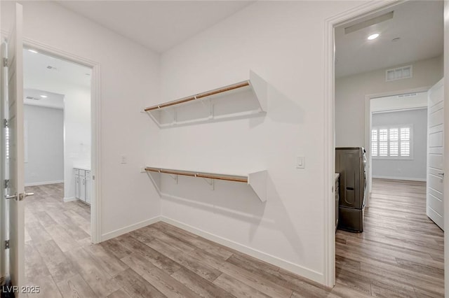 12436 Primrose Grove Ln, Las Vegas, NV 89138 - walk in closet with light wood-style flooring