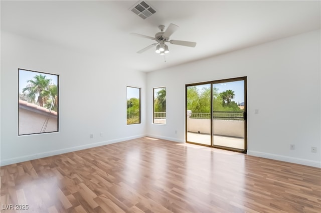 1312 Autumn Wind Way, Henderson, NV 89052 - empty room featuring light wood finished floors and ceiling fan