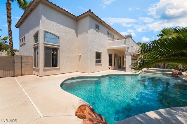 1312 Autumn Wind Way, Henderson, NV 89052 - view of swimming pool with a pool with connected hot tub and a patio
