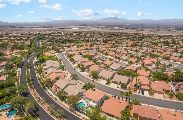 1312 Autumn Wind Way, Henderson, NV 89052 - aerial view of residential area with a mountainous background