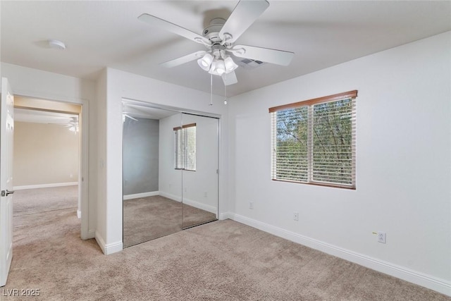 9305 Ironsend St, Las Vegas, NV 89143 - unfurnished bedroom with carpet, a closet, and a ceiling fan