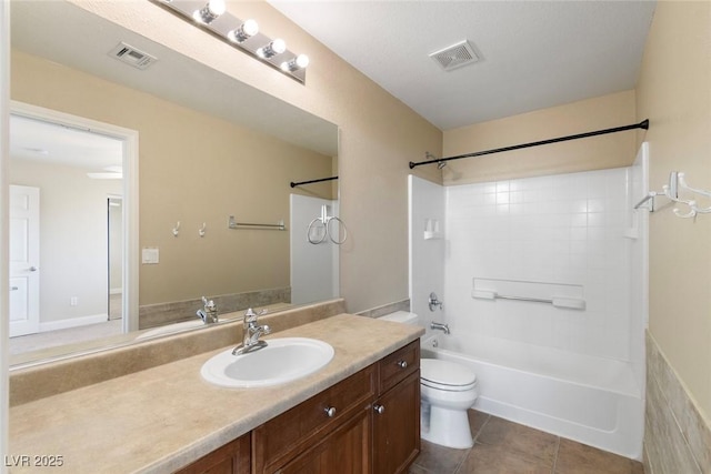 9305 Ironsend St, Las Vegas, NV 89143 - bathroom with vanity, bathtub / shower combination, and tile patterned floors