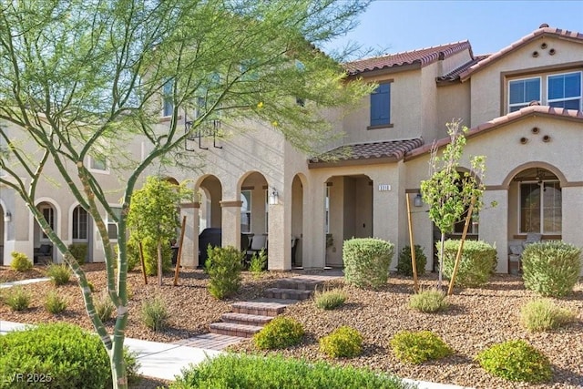 3310 Palindrome Ave, Henderson, NV 89044 - view of front facade featuring a tiled roof and stucco siding