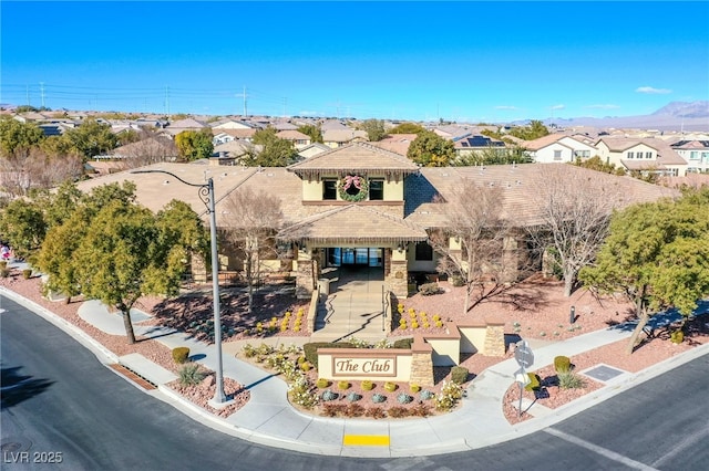 10633 Mount Blackburn Ave, Las Vegas, NV 89166 - view of front of house featuring a residential view and a mountain view