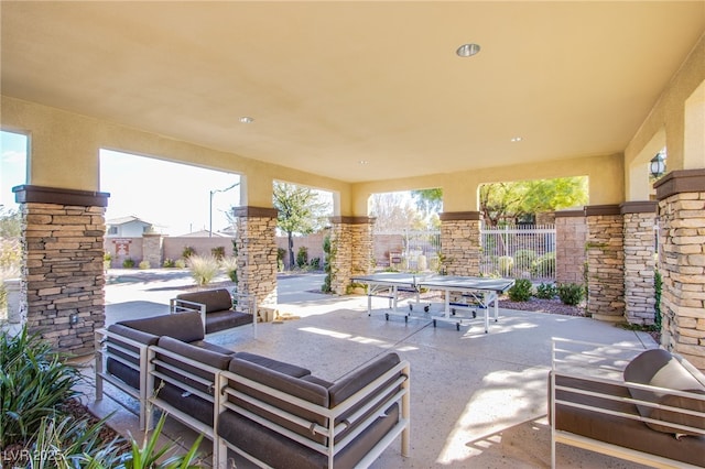 10633 Mount Blackburn Ave, Las Vegas, NV 89166 - view of patio with outdoor dining space and outdoor lounge area
