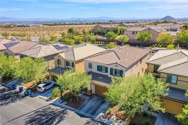 10633 Mount Blackburn Ave, Las Vegas, NV 89166 - aerial perspective of suburban area featuring a mountain backdrop