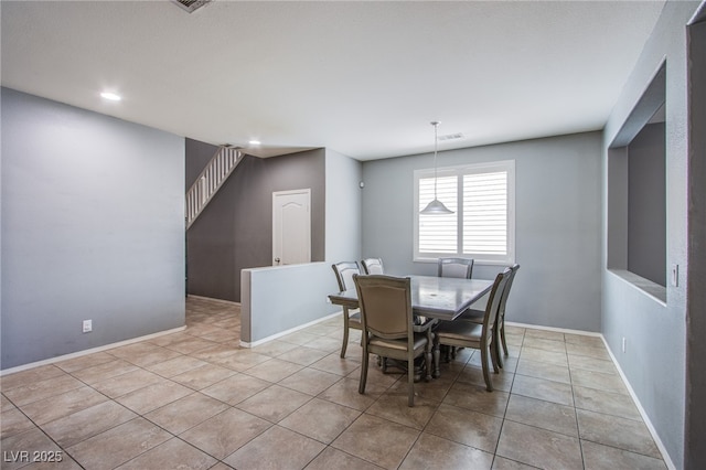 10633 Mount Blackburn Ave, Las Vegas, NV 89166 - tiled dining area featuring recessed lighting and baseboards