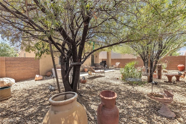 2404 Willow Wren Dr, North Las Vegas, NV 89084 - fenced backyard with a patio