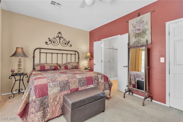 2404 Willow Wren Dr, North Las Vegas, NV 89084 - bedroom featuring carpet and a ceiling fan