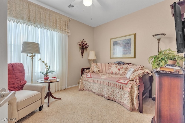 2404 Willow Wren Dr, North Las Vegas, NV 89084 - carpeted bedroom with baseboards and a ceiling fan