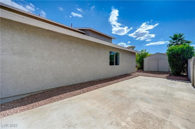 730 Arrowhead Trl, Henderson, NV 89002 - view of patio with a storage shed