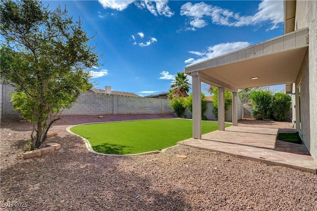 730 Arrowhead Trl, Henderson, NV 89002 - fenced backyard with a patio area