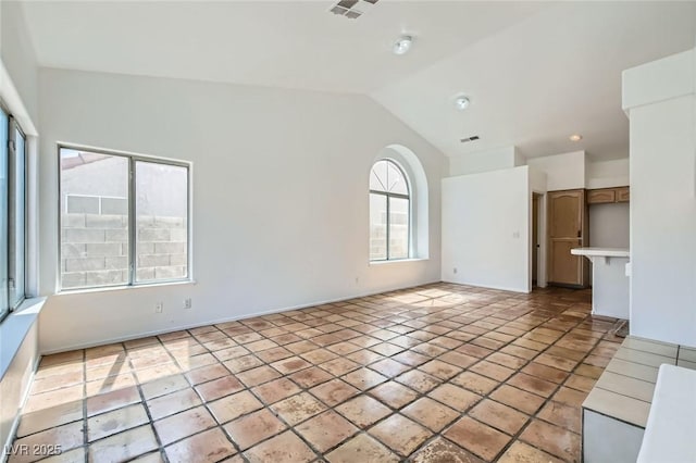 4616 Silversword Ave, North Las Vegas, NV 89032 - unfurnished living room with lofted ceiling