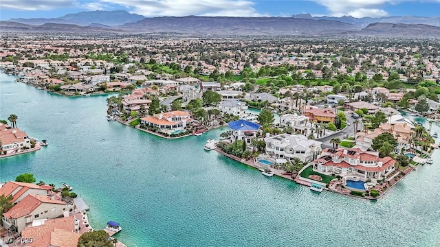 3080 Yankee Clipper Dr, Las Vegas, NV 89117 - aerial view of residential area with a water and mountain view