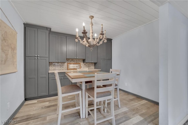 3080 Yankee Clipper Dr, Las Vegas, NV 89117 - dining space with a chandelier and light wood finished floors