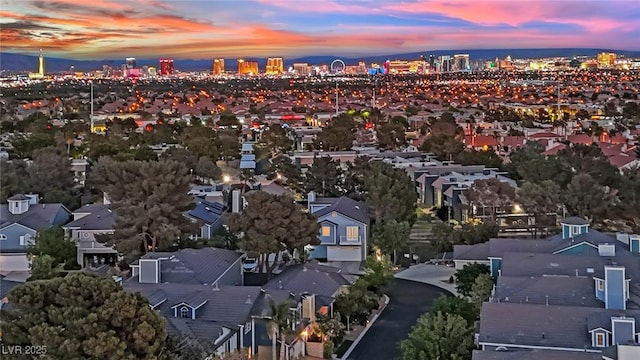 3080 Yankee Clipper Dr, Las Vegas, NV 89117 - aerial view at dusk of a view of city