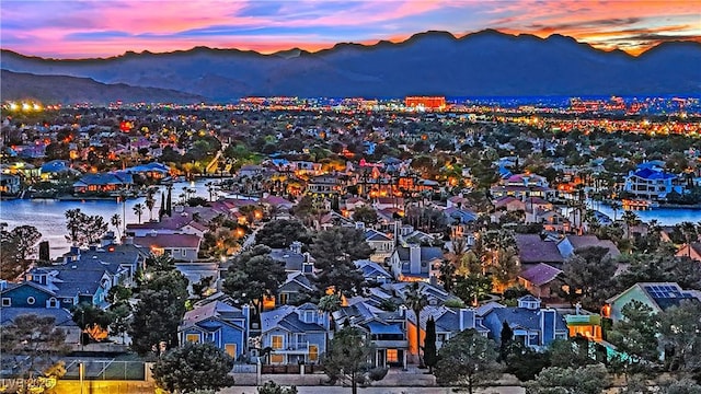 3080 Yankee Clipper Dr, Las Vegas, NV 89117 - aerial perspective of suburban area featuring a water and mountain view