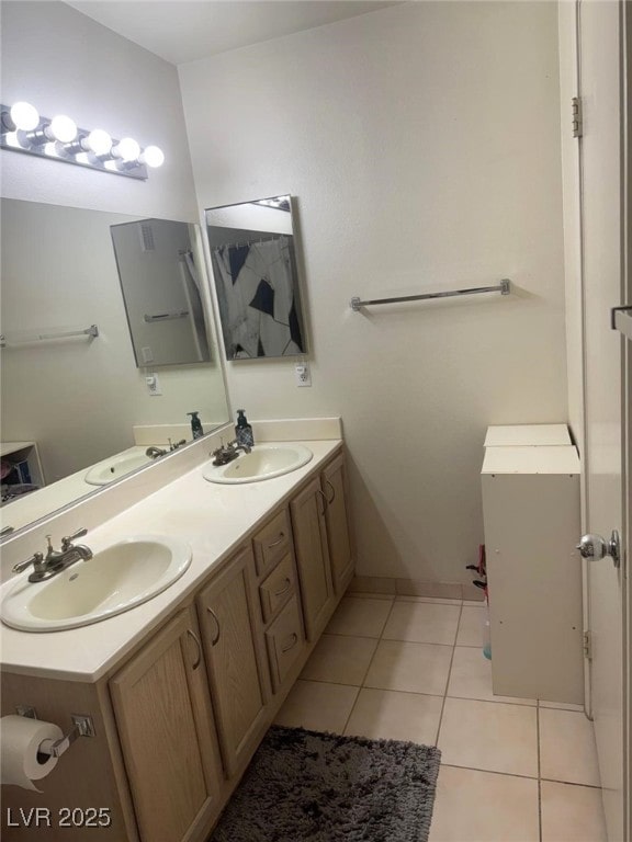 3101 Casey Dr Unit 204, Las Vegas, NV 89120 - bathroom featuring double vanity and tile patterned floors