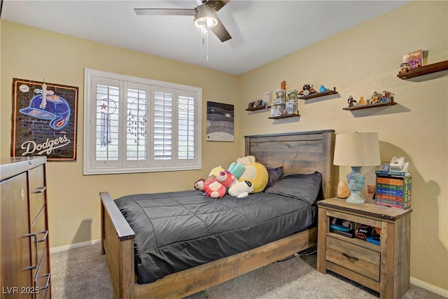 7401 Red Swallow St, Las Vegas, NV 89131 - bedroom with carpet flooring and ceiling fan