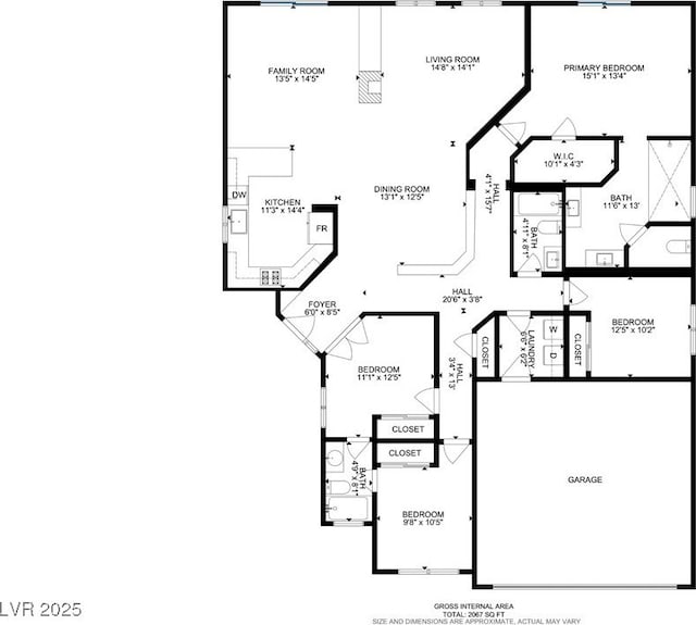 7401 Red Swallow St, Las Vegas, NV 89131 - view of floor plan / room layout