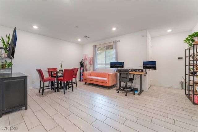 7107 Calvert Cliffs St, North Las Vegas, NV 89084 - dining space featuring recessed lighting and an office area