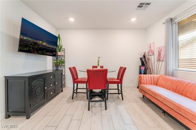 7107 Calvert Cliffs St, North Las Vegas, NV 89084 - dining area featuring recessed lighting and light wood-type flooring