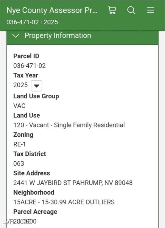 2441 W Jaybird St, Pahrump, NV 89048