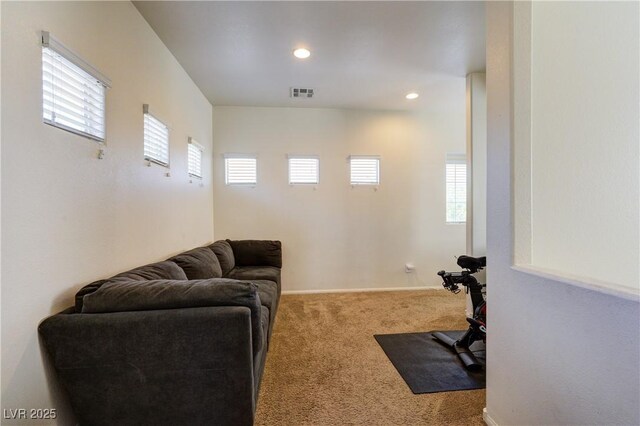 8169 Skytop Ledge Ave, Las Vegas, NV 89178 - carpeted living room with recessed lighting