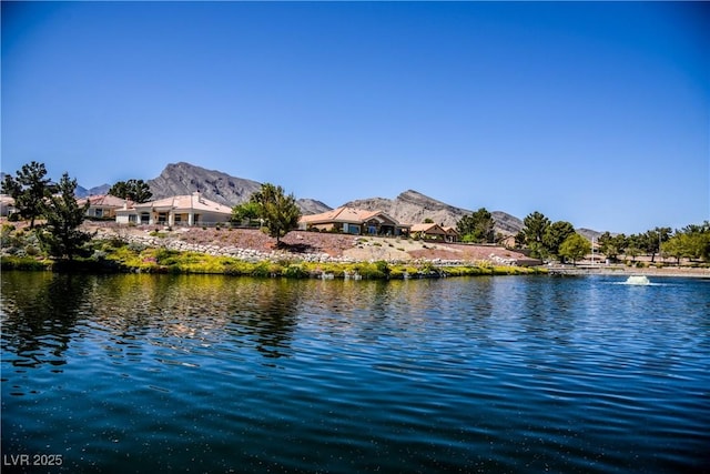 2548 Tumble Brook Dr, Las Vegas, NV 89134 - water view with a mountainous background