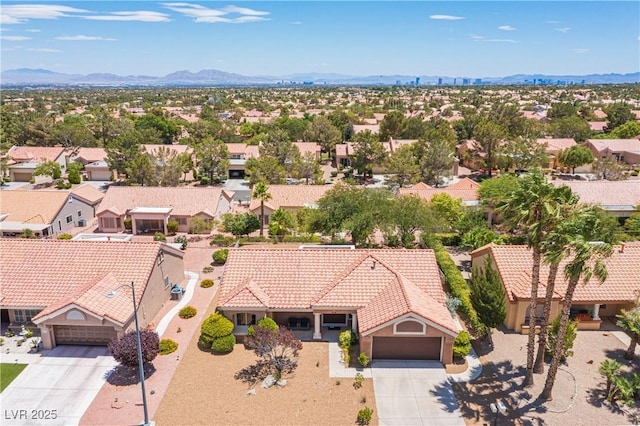 2548 Tumble Brook Dr, Las Vegas, NV 89134 - aerial view of residential area featuring a mountainous background