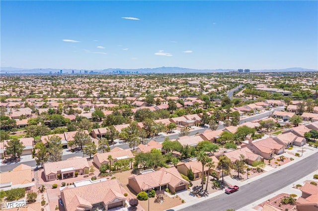 2548 Tumble Brook Dr, Las Vegas, NV 89134 - aerial view of residential area featuring a mountain backdrop