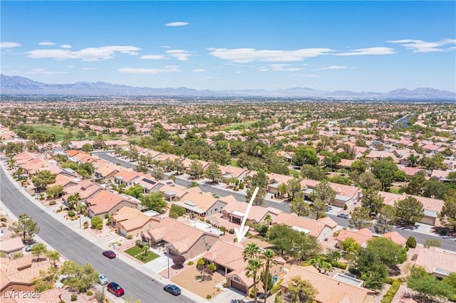 2548 Tumble Brook Dr, Las Vegas, NV 89134 - aerial view of residential area featuring mountains
