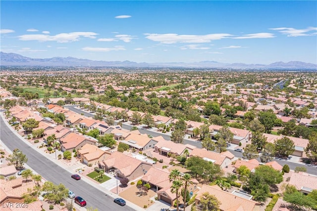 2548 Tumble Brook Dr, Las Vegas, NV 89134 - aerial view of residential area featuring mountains