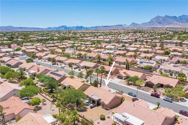 2548 Tumble Brook Dr, Las Vegas, NV 89134 - aerial perspective of suburban area with a mountain backdrop