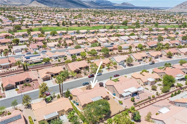 2548 Tumble Brook Dr, Las Vegas, NV 89134 - aerial view of residential area with a mountainous background