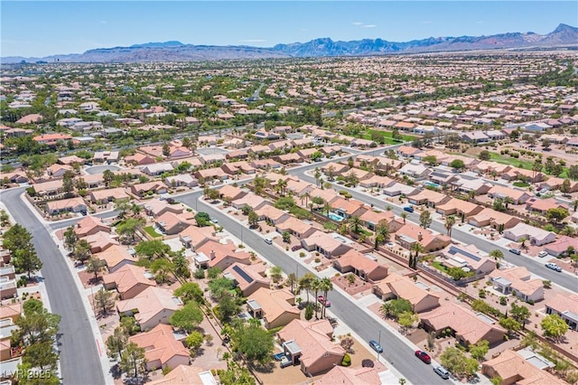 2548 Tumble Brook Dr, Las Vegas, NV 89134 - aerial perspective of suburban area featuring a mountain backdrop