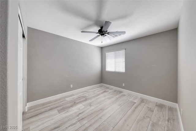 2337 Via Barranca St, Henderson, NV 89044 - spare room featuring ceiling fan and light wood-style floors