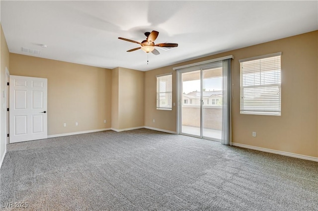 4208 Falcons Flight Ave, North Las Vegas, NV 89084 - unfurnished room featuring ceiling fan and carpet flooring