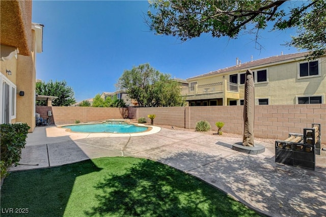 4208 Falcons Flight Ave, North Las Vegas, NV 89084 - view of swimming pool with a fenced backyard and a patio area